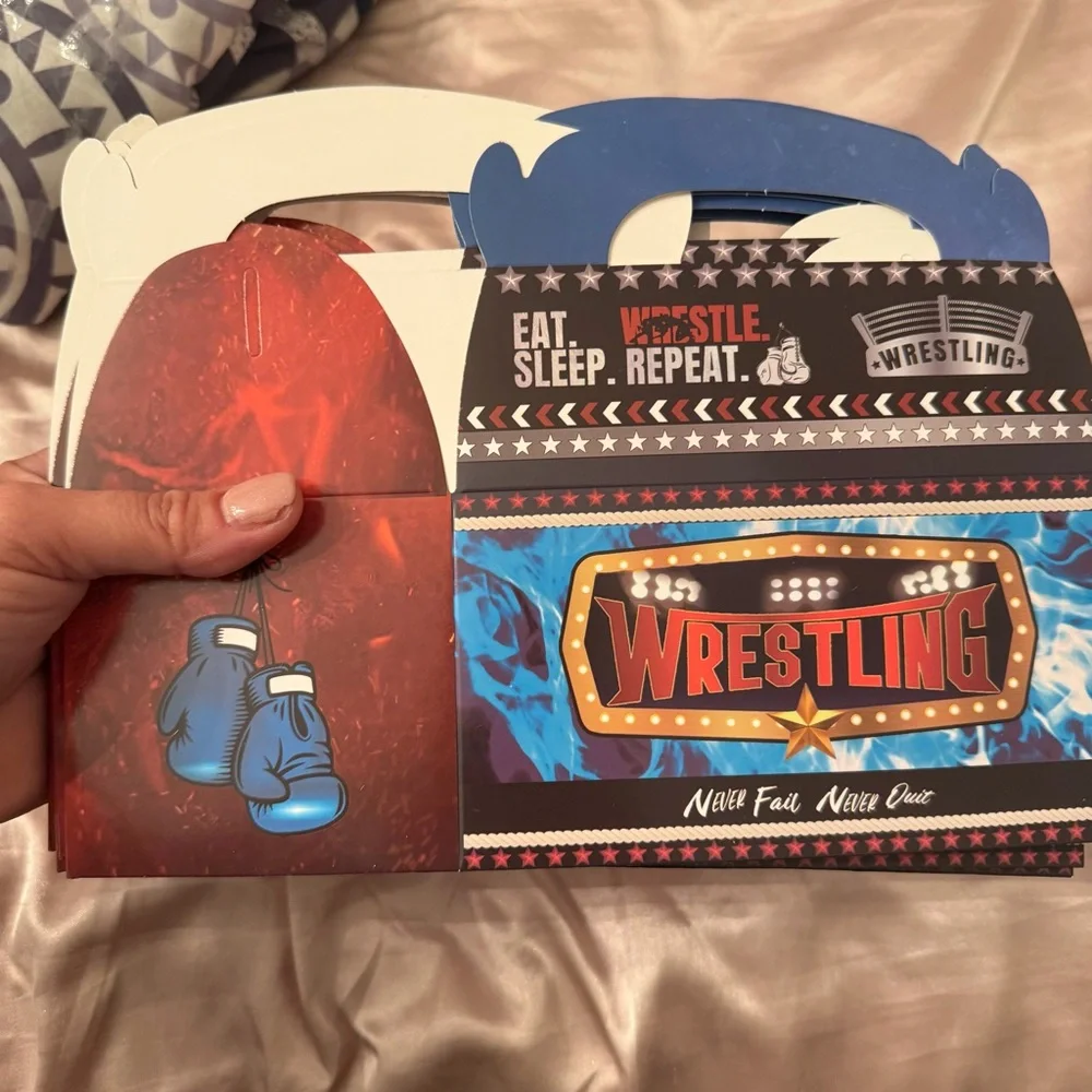 Wrestling Themed Party Favor Boxes